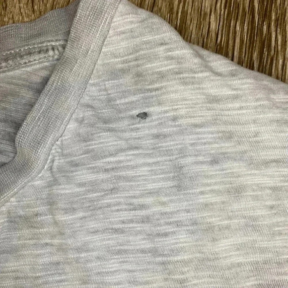 Mens Grey V-Neck Tee - 2XL - Picture 4 of 11